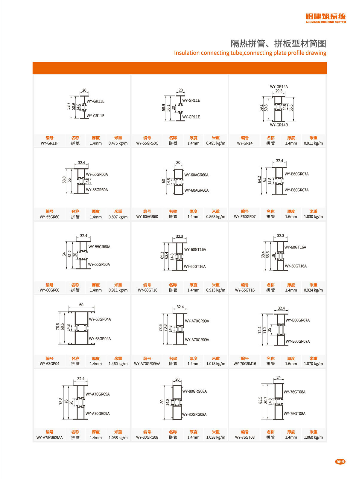 隔热拼管、拼板型材